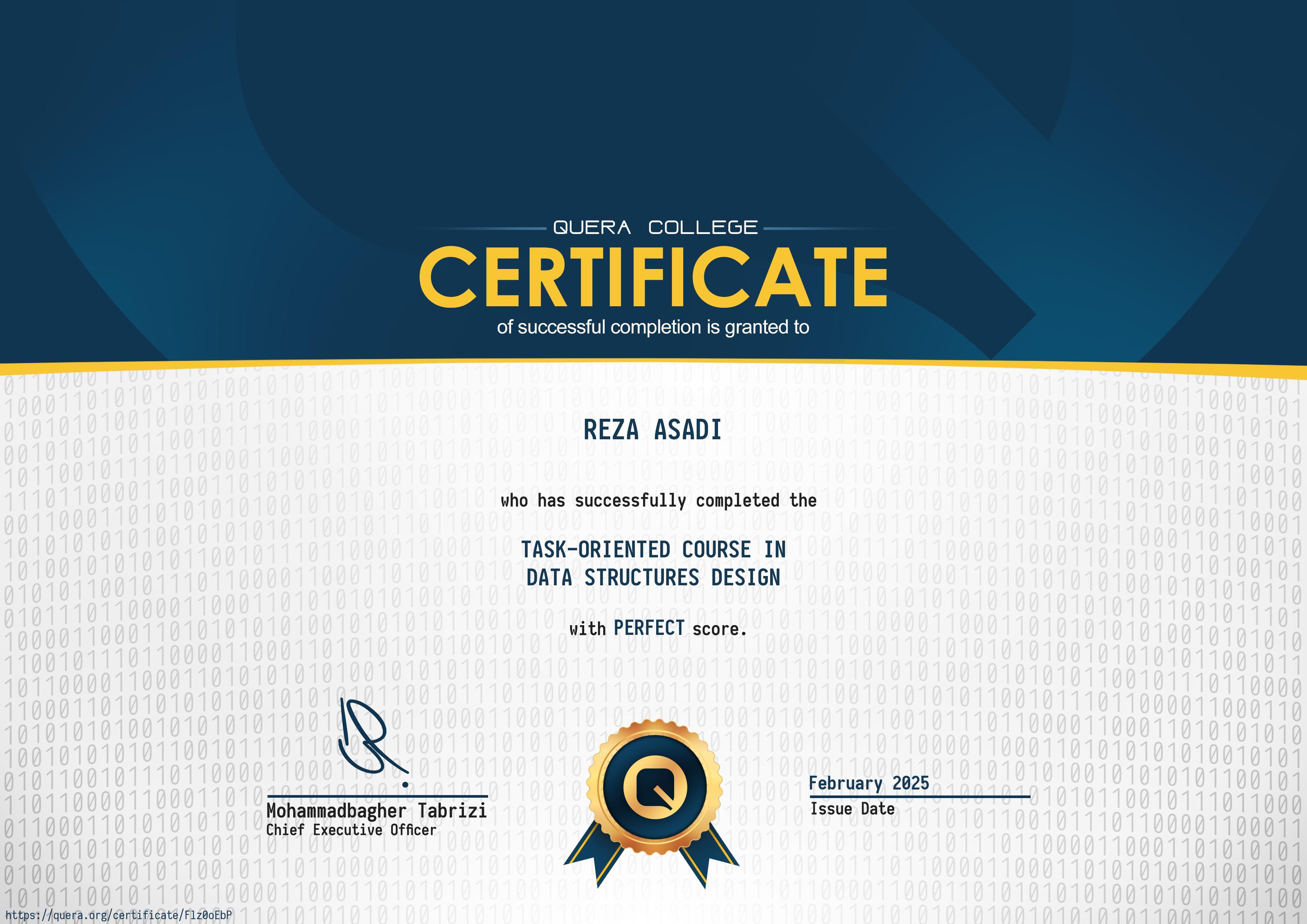 Data Structures Design