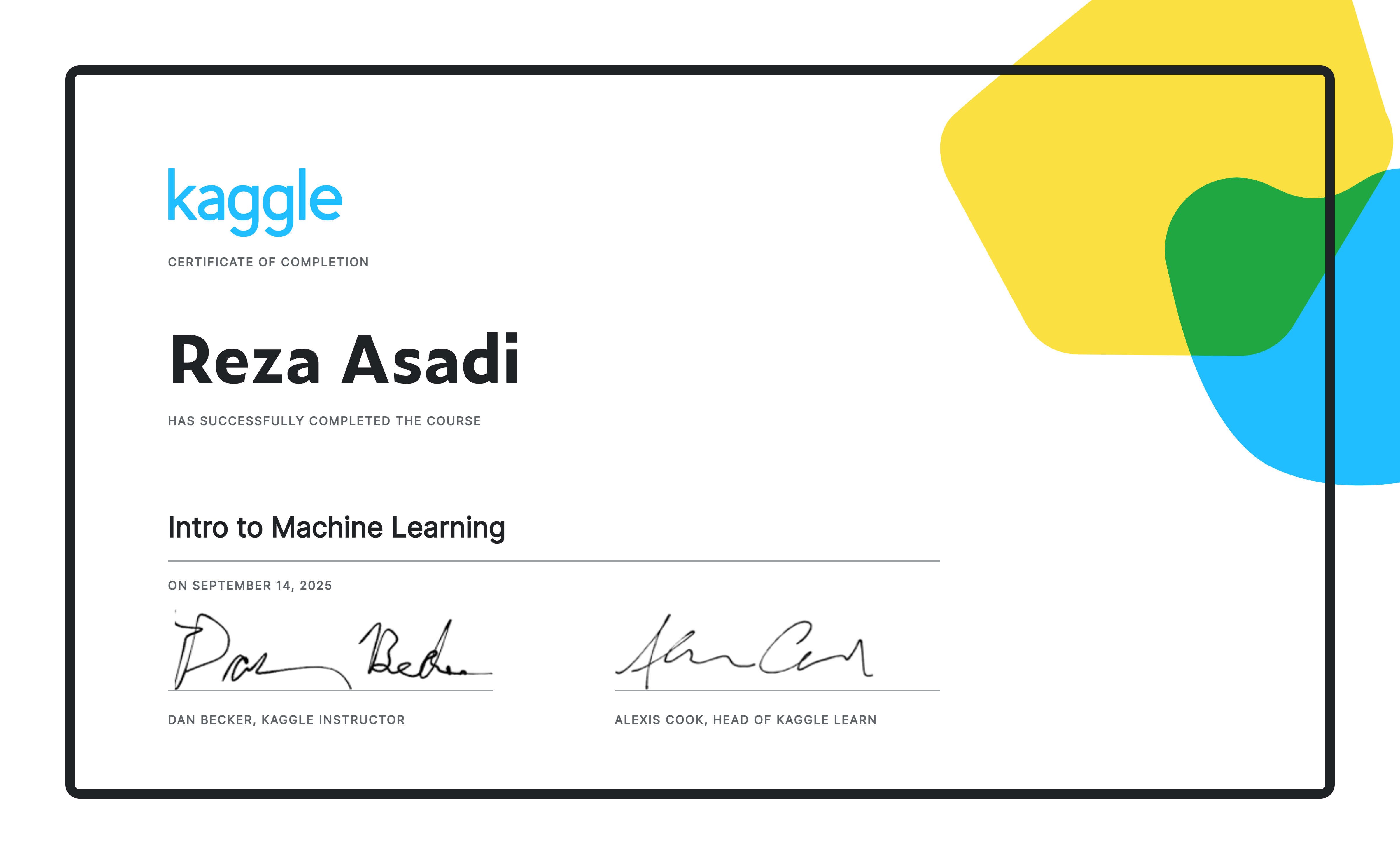 Intro to Machine Learning